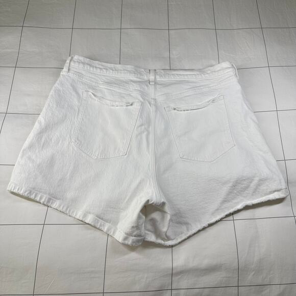 Abercrombie & Fitch Womens 35 White Dad Denim High Rise Curve Love Casual Light - Picture 2 of 11